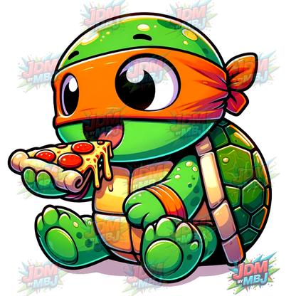 Pegatina termoadhesiva de las Tortugas Ninja Adolescentes Mutantes (25 cm)