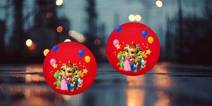 Impresiones de sublimación de posavasos de Super Mario (8 por página)