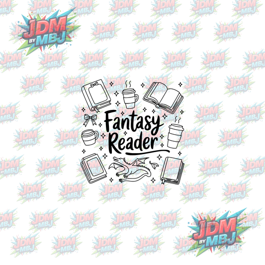 Iron On -  Fantasy Reader DTF 20cm