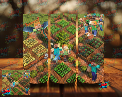 Rhinestone Minecraft 20oz Sublimation Prints