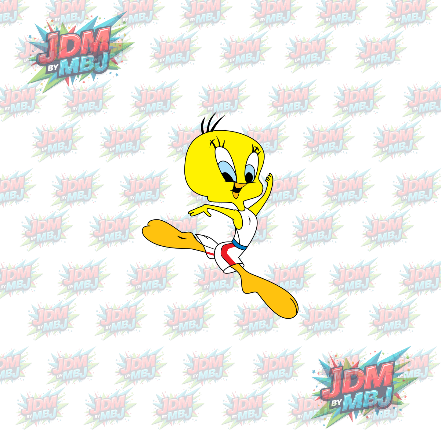Pegatina termoadhesiva de Looney Tunes (25 cm)