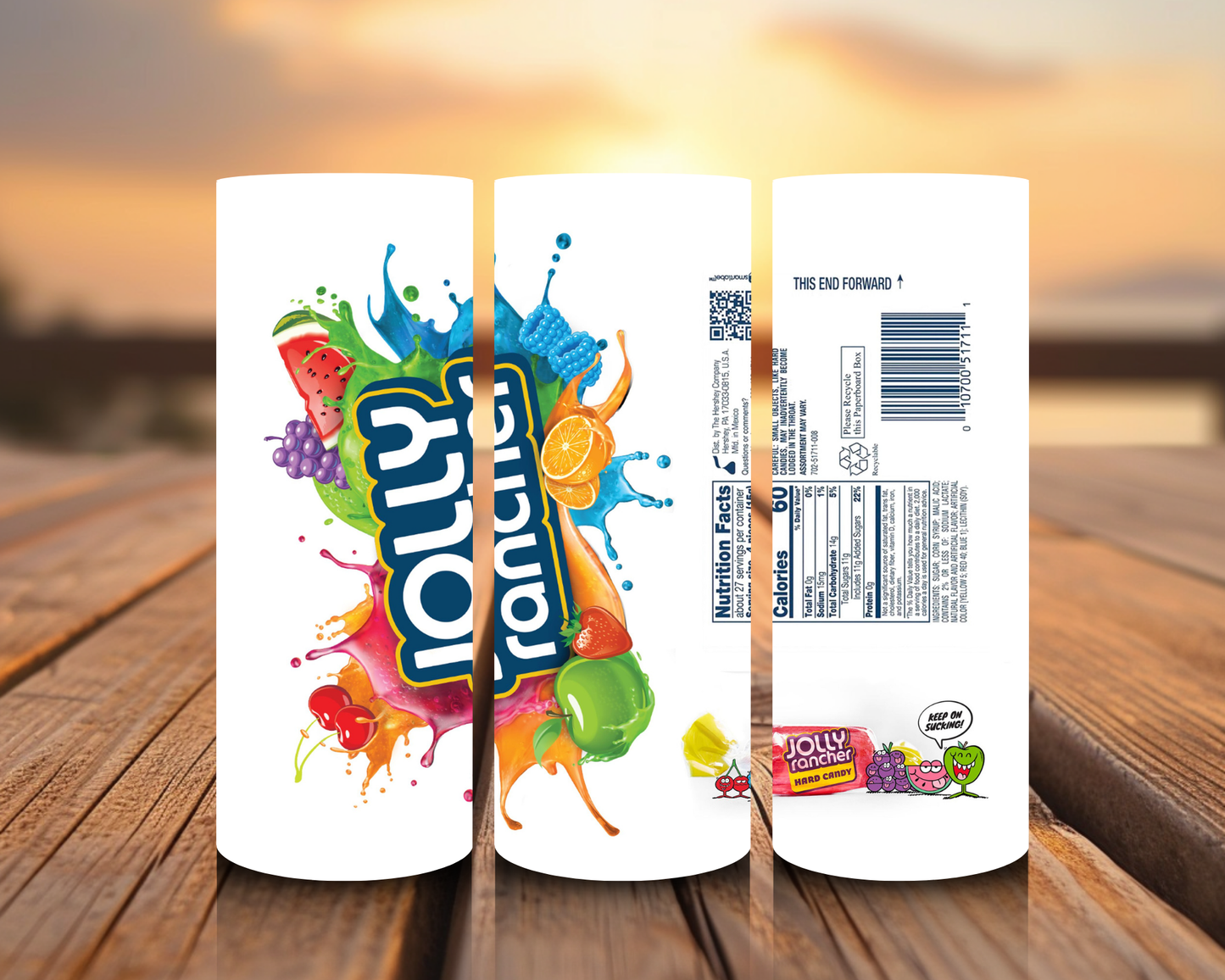 Inspirado en impresiones de sublimación de snacks