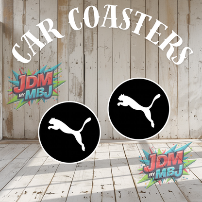 Juego de 2 posavasos para coche fabricados