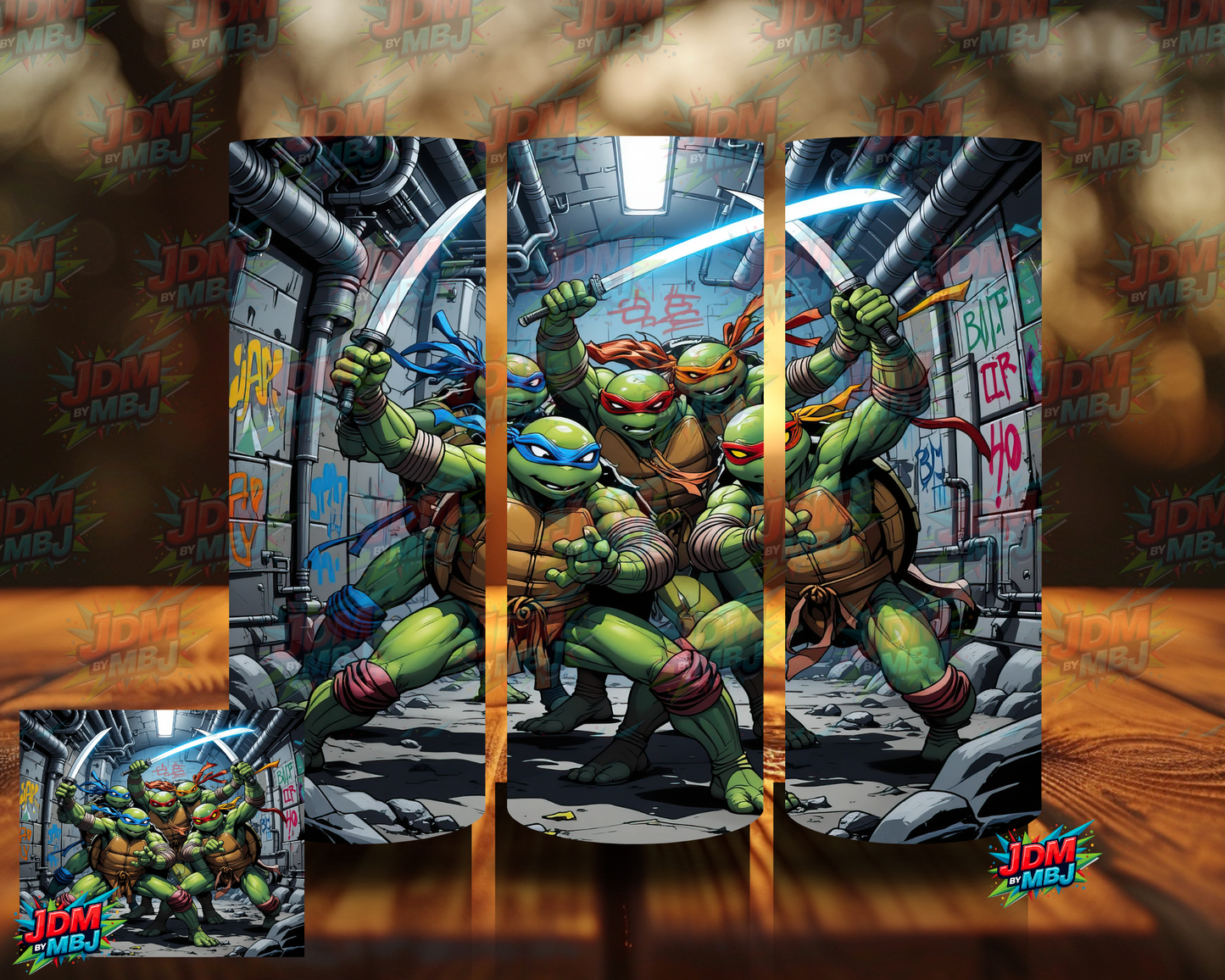 Inspired by Teenage Ninja Turtle Sublimation Prints