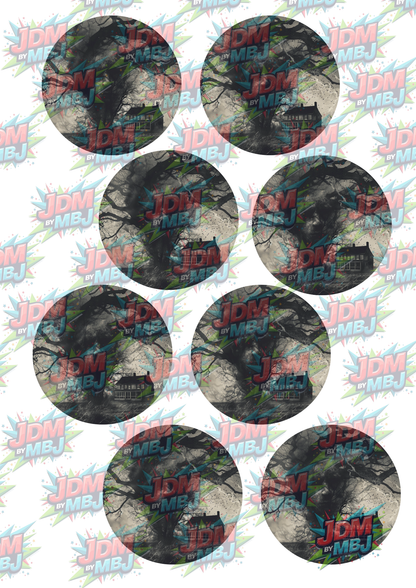 Impresiones de sublimación de posavasos para coche (8 por página)