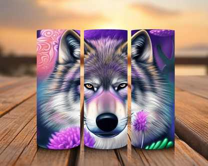 Inspirado en impresiones de sublimación de lobos