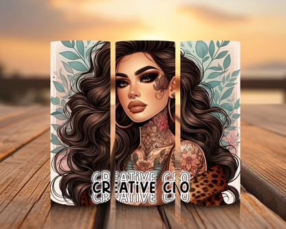 Inspirado en las impresiones de sublimación de Tattoo Girl