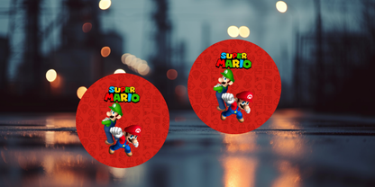 Impresiones de sublimación de posavasos de Super Mario (8 por página)