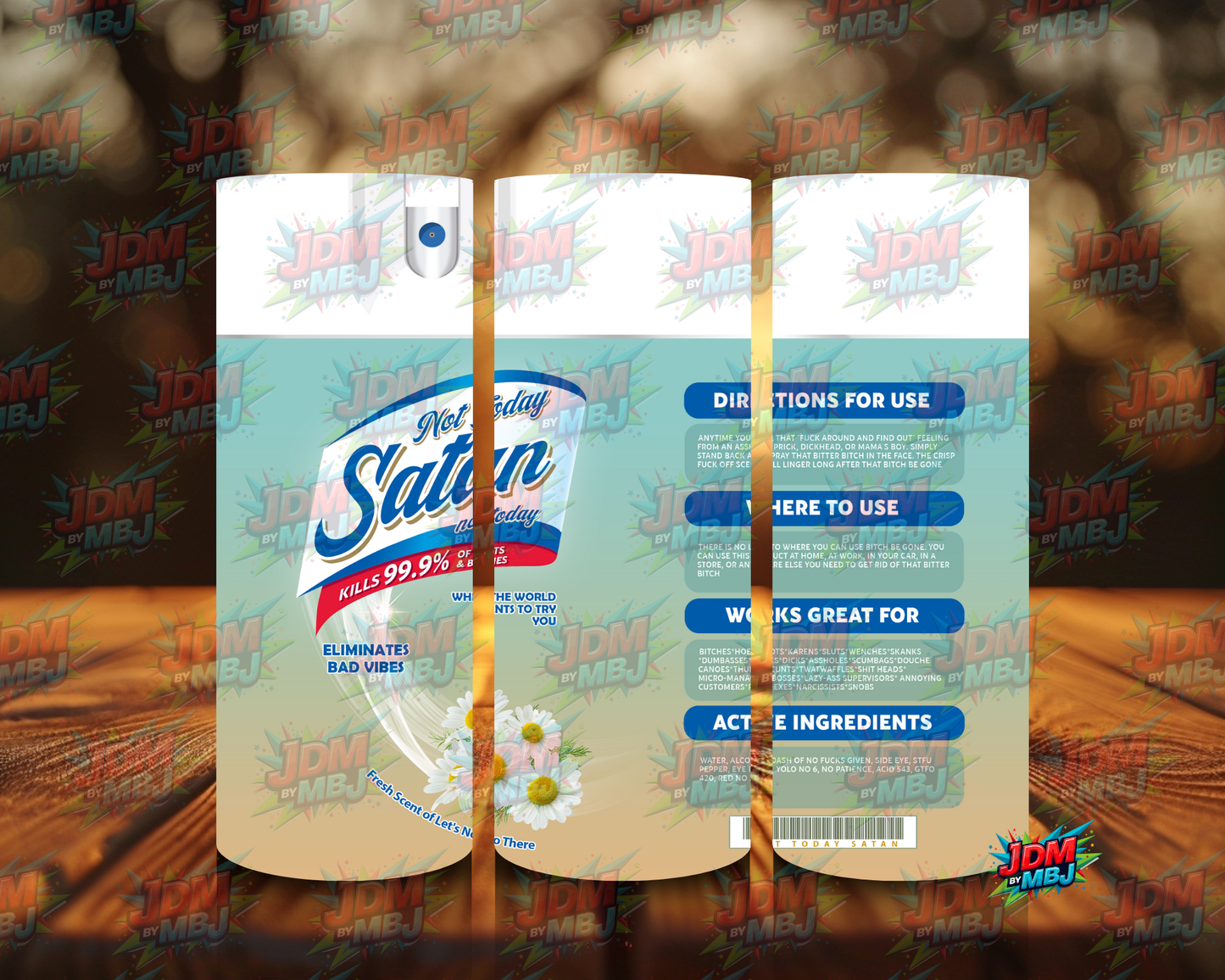 Inspired by Not Today Satan Sublimation Prints