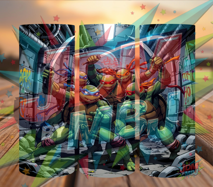 Inspirado en las impresiones de sublimación de las Tortugas Ninja Adolescentes