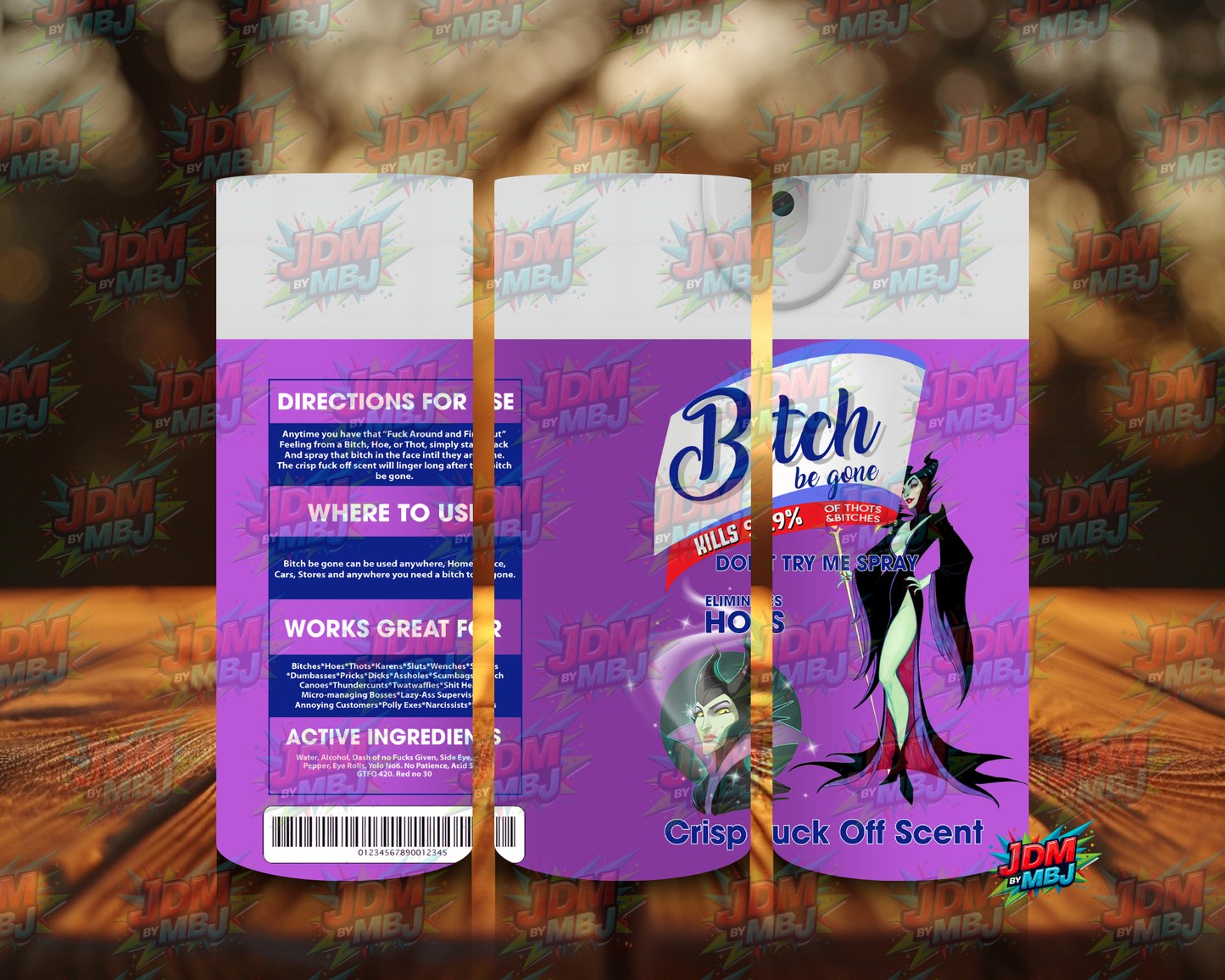 Inspired by Bi*ch be Gone Sublimation Prints