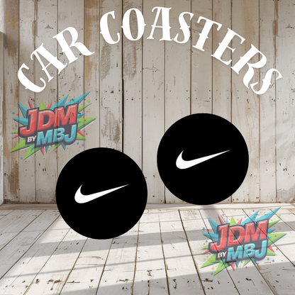 Juego de 2 posavasos para coche fabricados