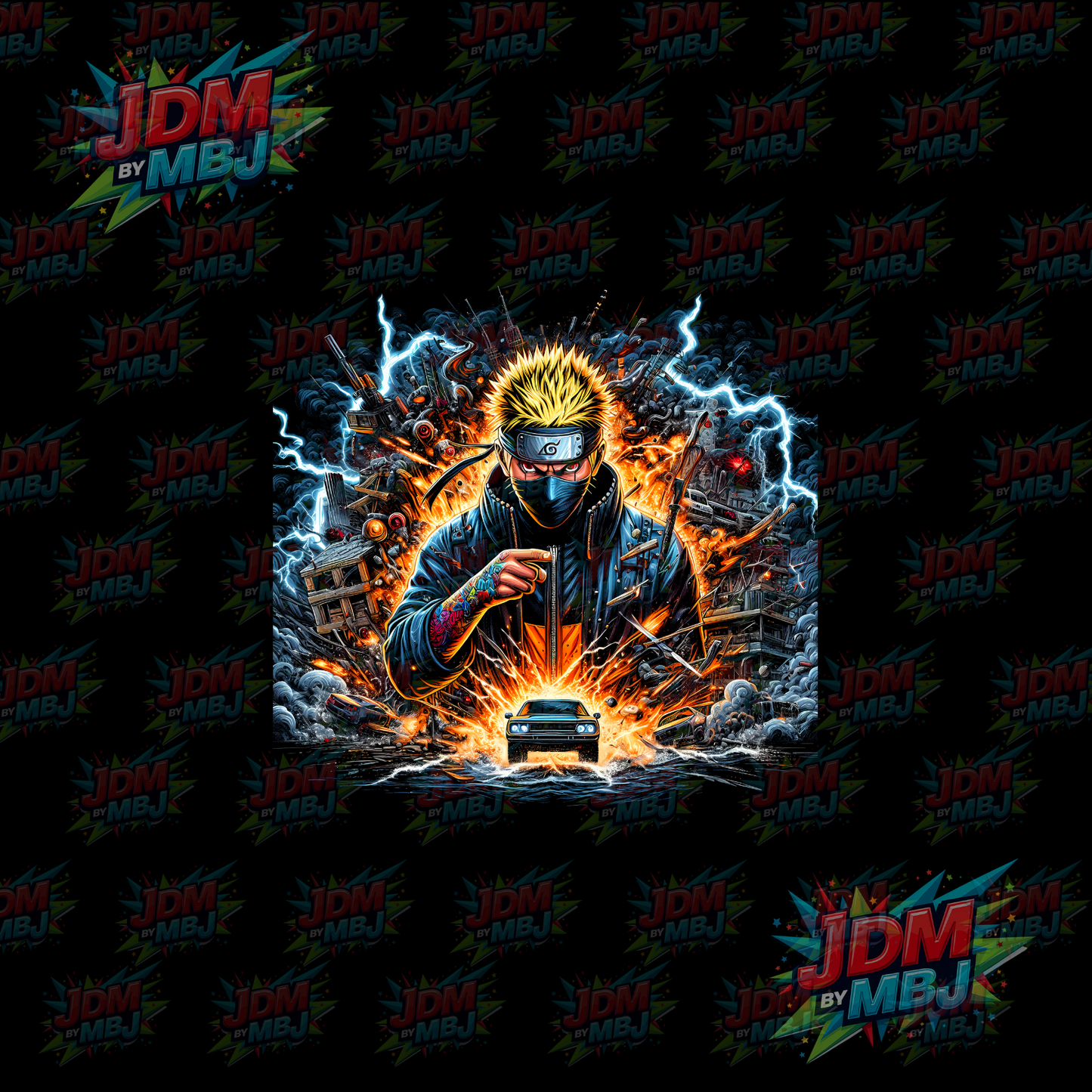 Iron On - Naruto 'Halftone' DTF