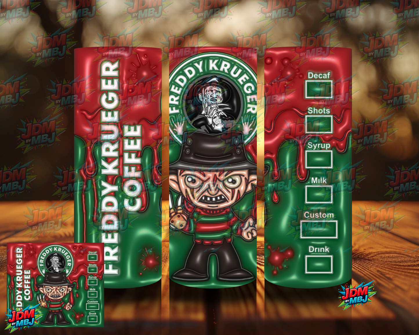 Bubble Style "Coffee" Sublimation Prints