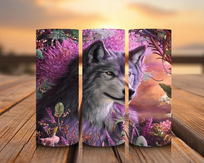 Inspirado en impresiones de sublimación de lobos