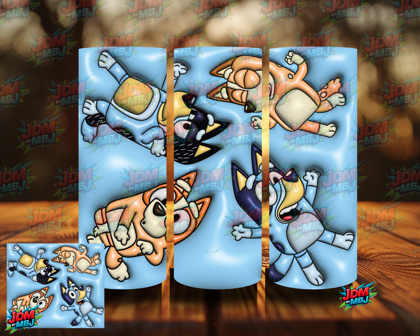 Inspired by Bluey Sublimation Prints