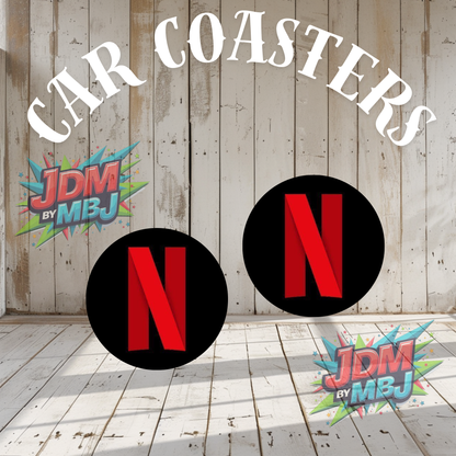 Juego de 2 posavasos para coche fabricados