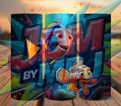 Inspirado en las impresiones de sublimación de Buscando a Nemo