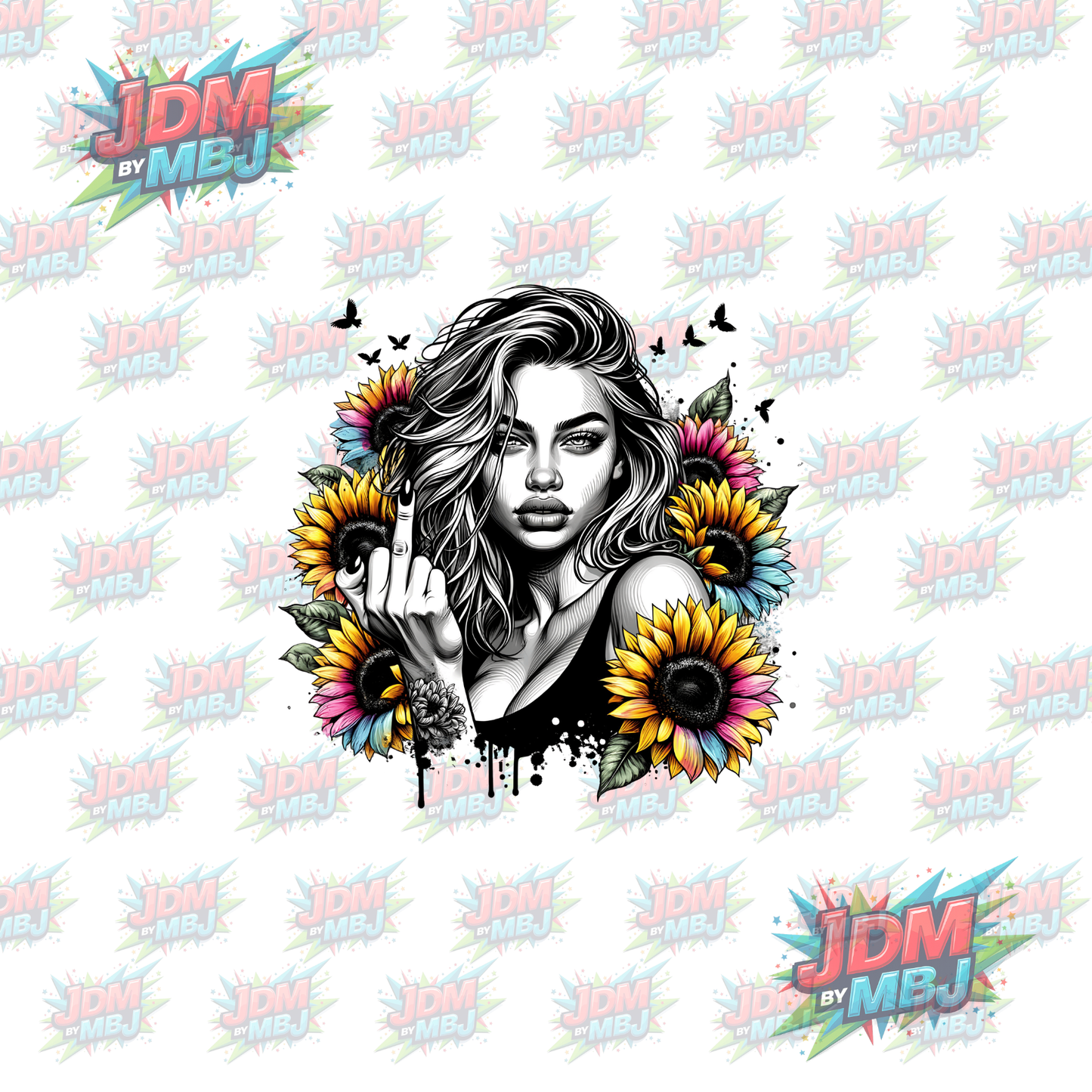 Iron On - Tattoo Girl DTF
