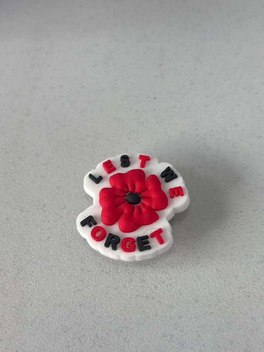 Inspired by Lest We Forget with Flower Shoe Charm's