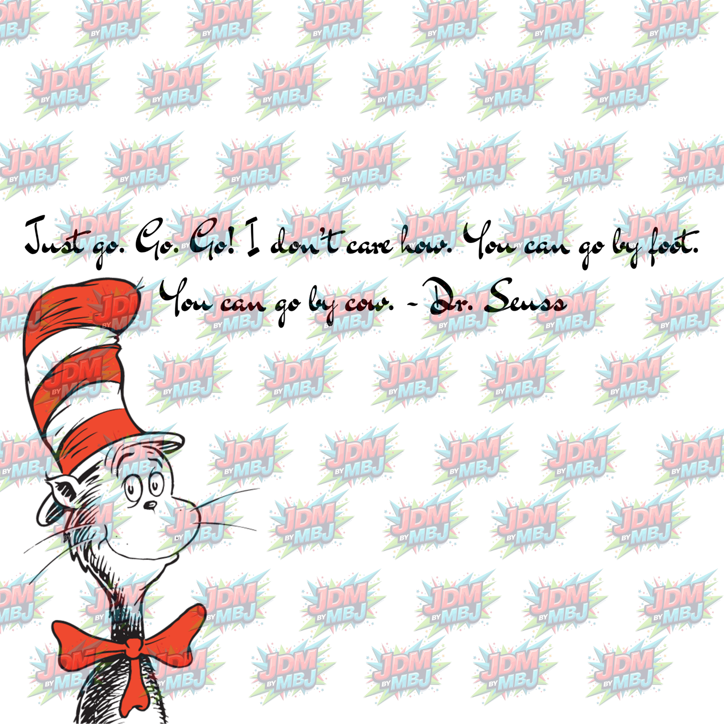 Inspired by Cat in The Hat Sublimation Prints