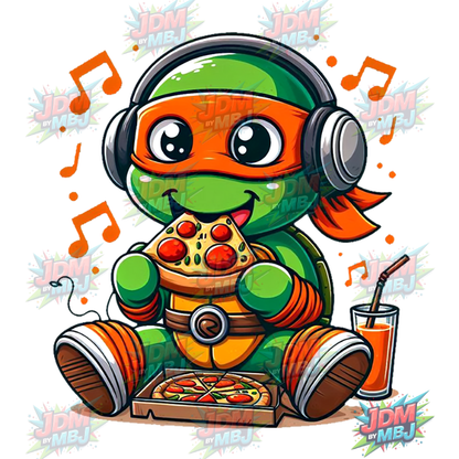 Pegatina termoadhesiva de las Tortugas Ninja Adolescentes Mutantes (25 cm)