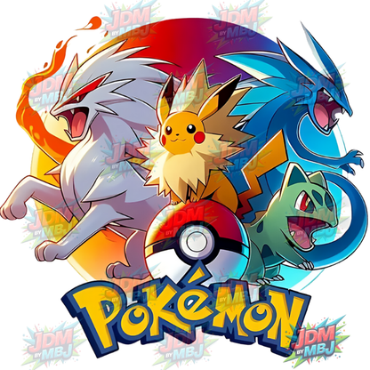 Planchado - Pokémon DTF 25cm