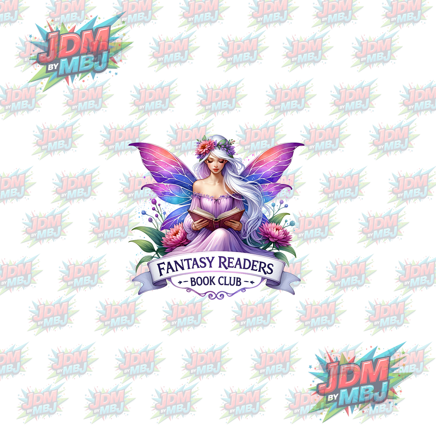 Iron On -  Fantasy Reader Book Club "Fairy" DTF 20cm