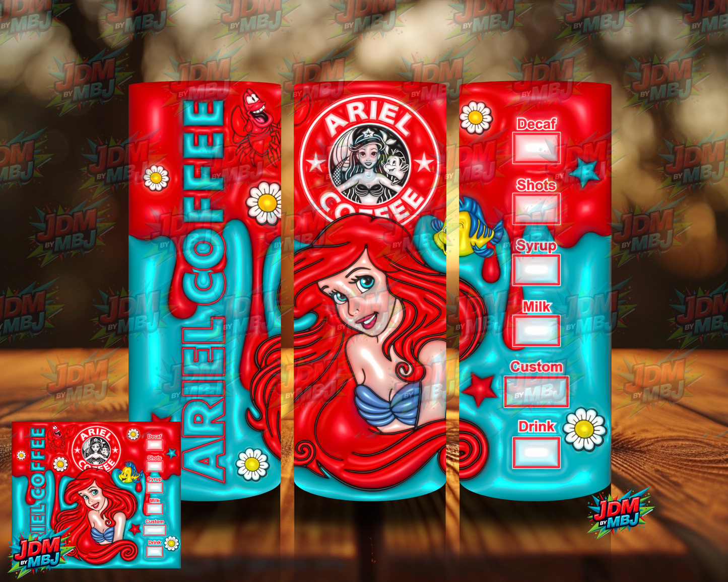 Bubble Style "Coffee" Sublimation Prints