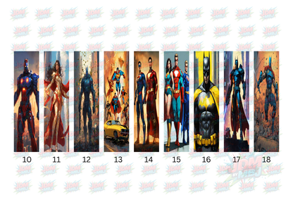 Inspired by Marvel/DC [Bookmark/Pen] Sublimation Prints [Volume 1]