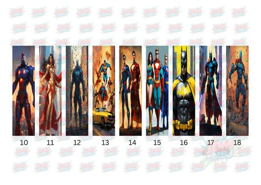 Inspired by Marvel/DC [Bookmark/Pen] Sublimation Prints [Volume 1]