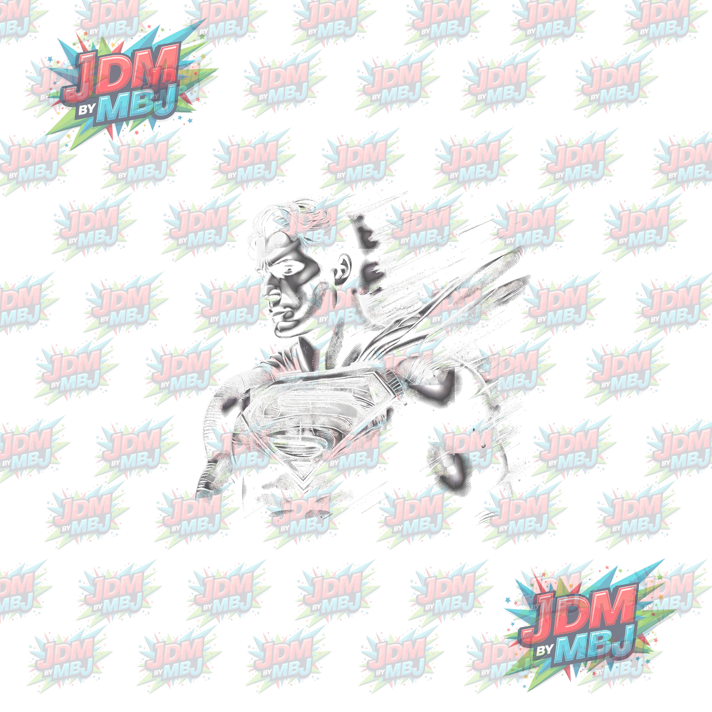 Iron On - Superhero Halftone DTF