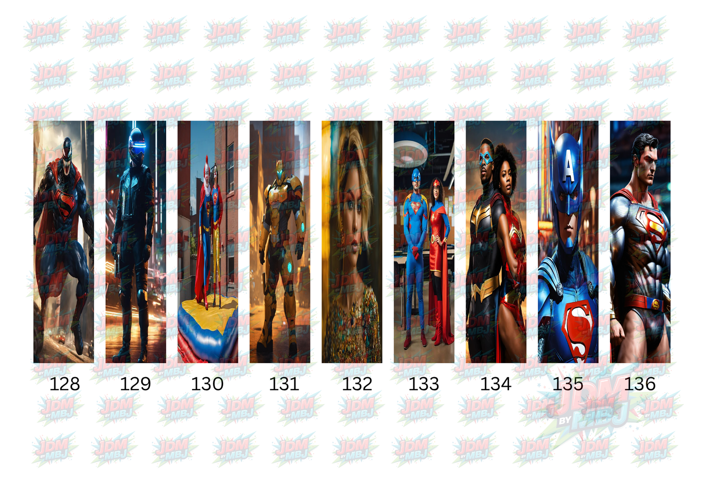 Inspired by Marvel/DC [Bookmark/Pen] Sublimation Prints [Volume 8]