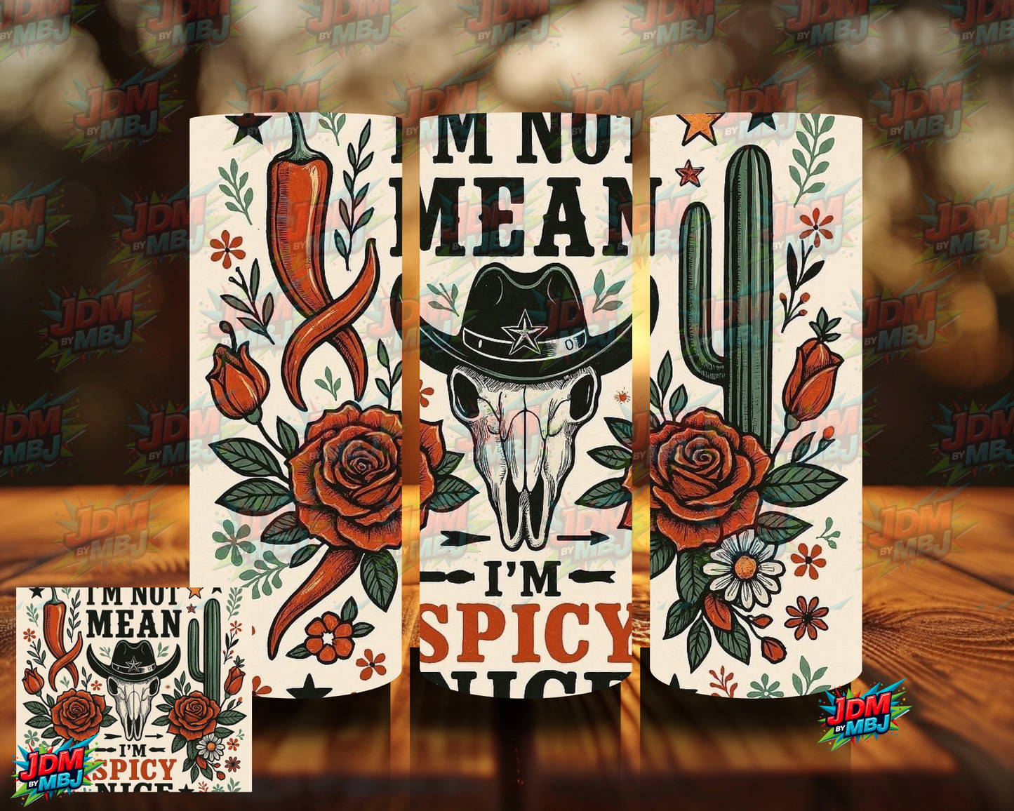 I'm Not Mean, I'm Spicy Nice Sublimation Print