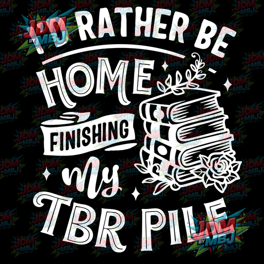 Iron On - I'd Rather Be Home... DTF 20cm