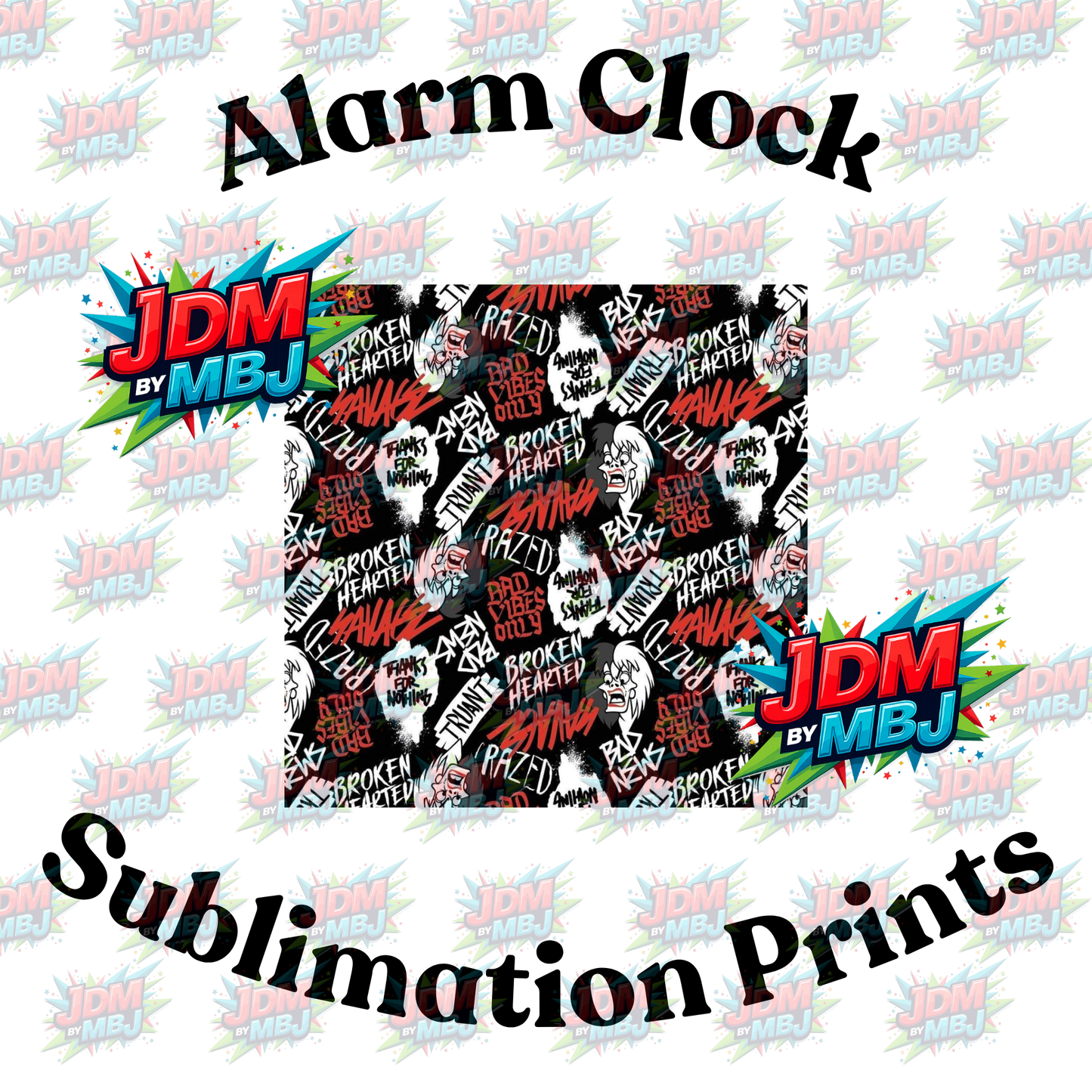 Inspired by 101 Dalmatian Alarm Clock Sublimation Prints