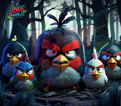 Inspirado en las impresiones de sublimación de Angry Bird