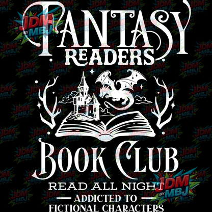 Iron On - Fantasy Readers Book Club DTF 20cm