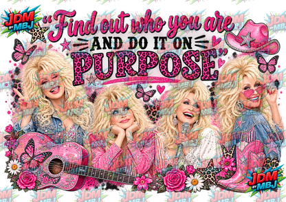 Inspired by Dolly Parton Cutting Board Sublimation Prints