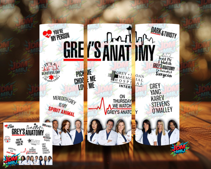 Inspired by Grey Anatomy Sublimation Prints