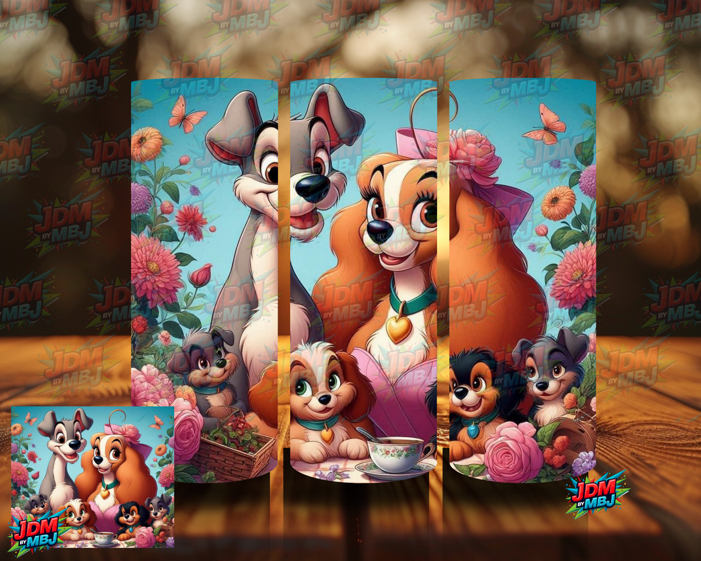 Inspired by Lady & The Tramp Sublimation Prints