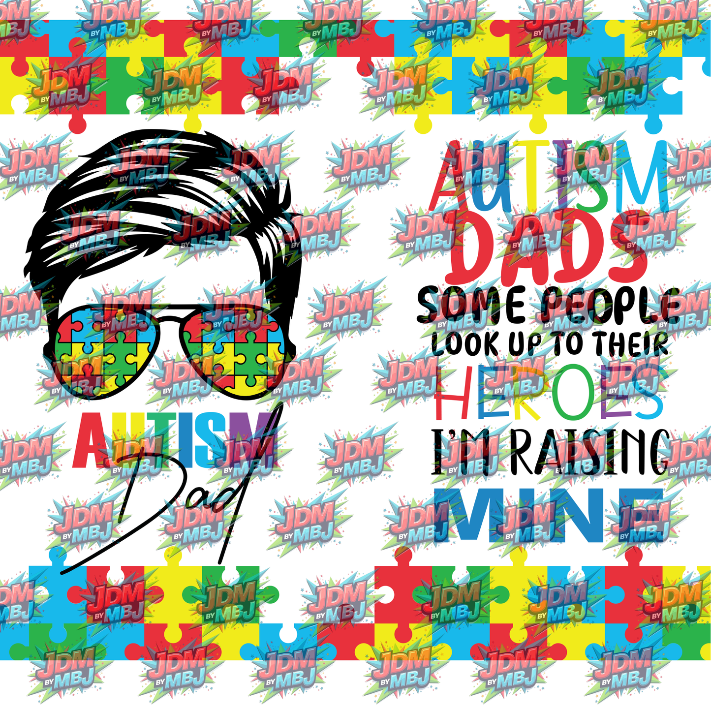Inspired by Autism Awareness Sublimation Prints