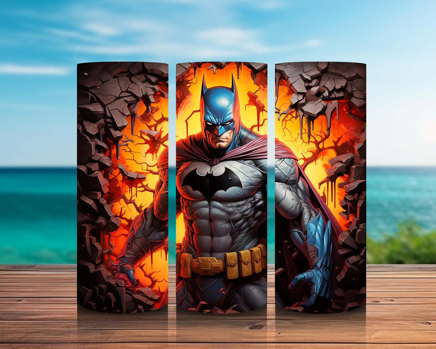 Inspirado en superhéroes 3D en impresiones de sublimación de pared