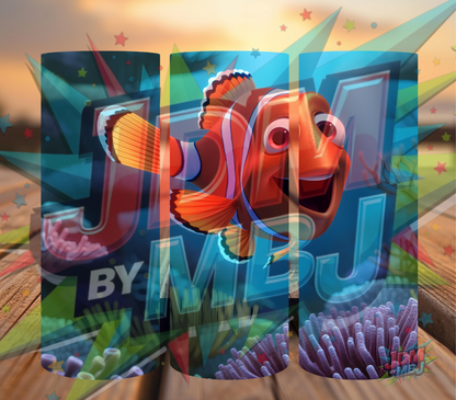 Inspirado en las impresiones de sublimación de Buscando a Nemo