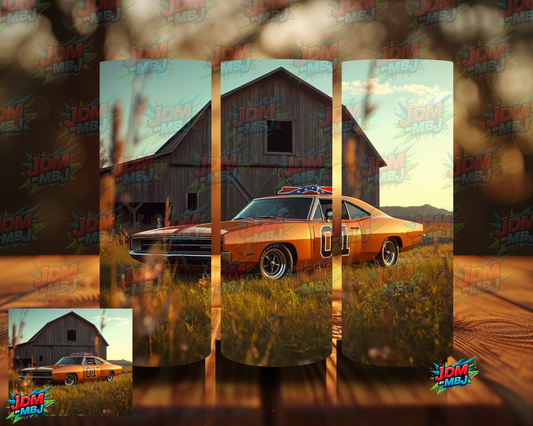 Inspired by General Lee / Dukes of Hazzard Sublimation Prints