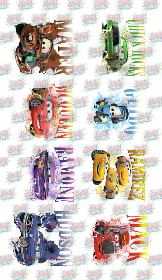 Iron On - Lighting McQueen DTF Gang Sheet