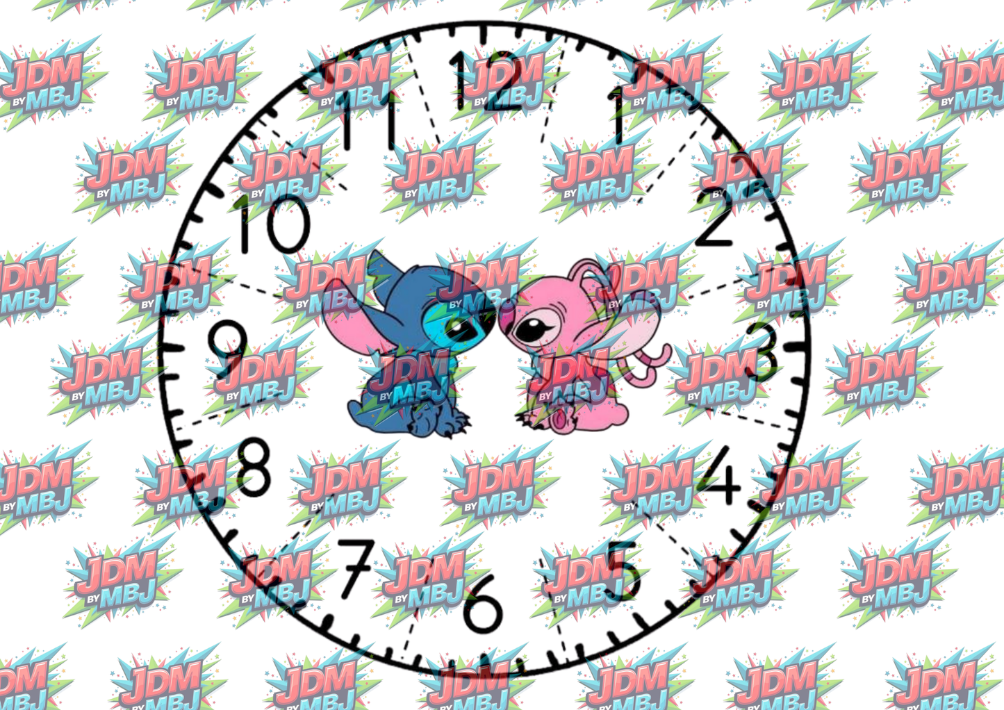 Clock Sublimation Prints- Inspired by Disney, Stitch & More