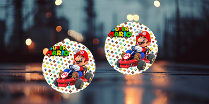 Impresiones de sublimación de posavasos de Super Mario (8 por página)
