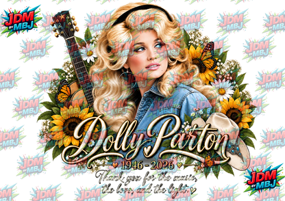 Inspired by Dolly Parton Cutting Board Sublimation Prints