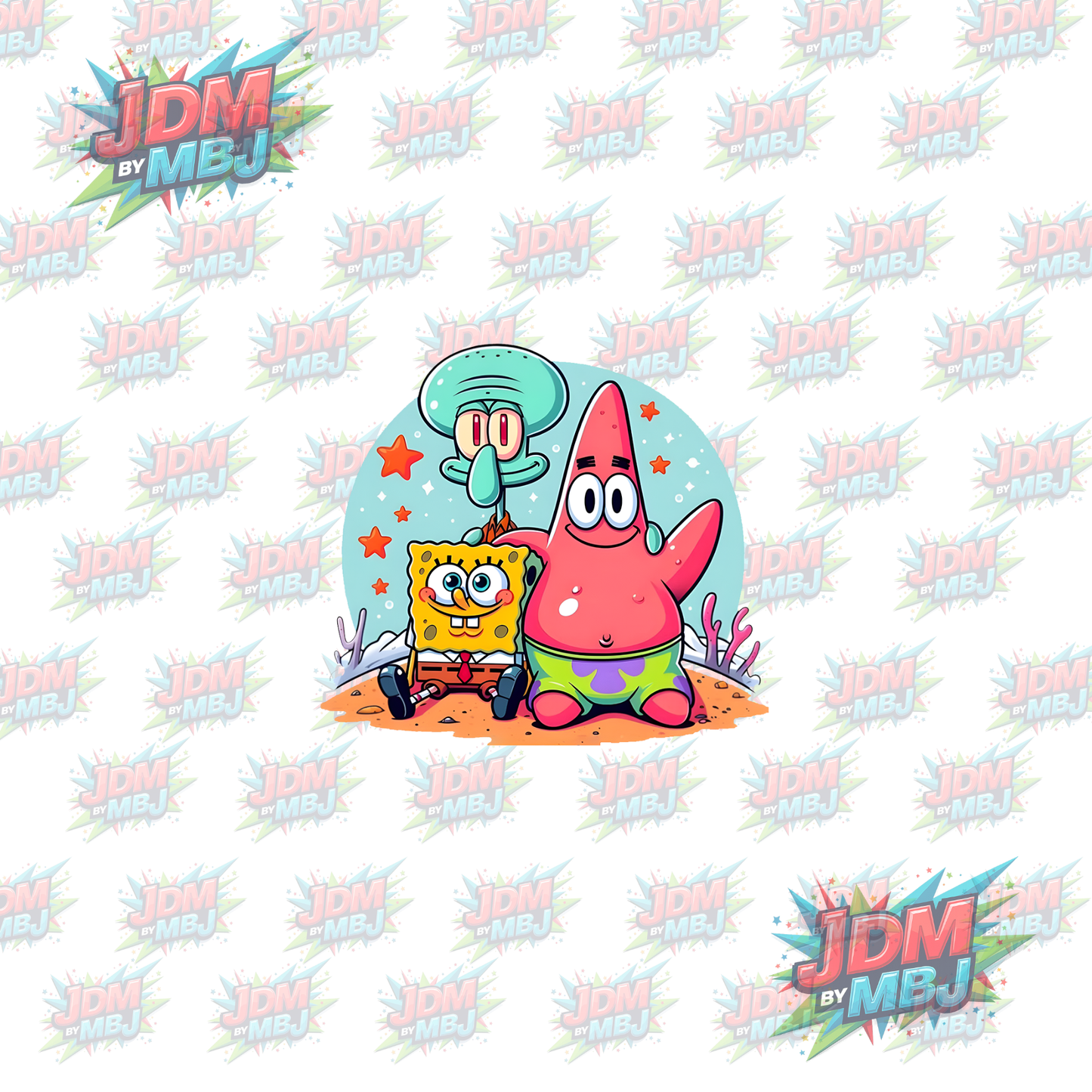 Bob Esponja Pantalones Cuadrados (DTF) - Planchado (25 cm)